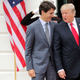 Canadian Prime Minister Justin Trudeau and President Donald Trump at the White House on Oct. 11, 2017, in Washington, D.C.
